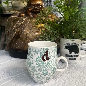 D d {Anthro} Homegrown Monogram Mug {Anthropologie} Initial Coffee + Tea Cup